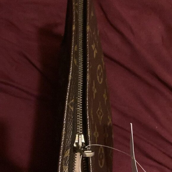 Pre-Owned Authentic Louis Vuitton LV Monogram Canvas Brown Toiletry Pouch Bag - Picture 7 of 7